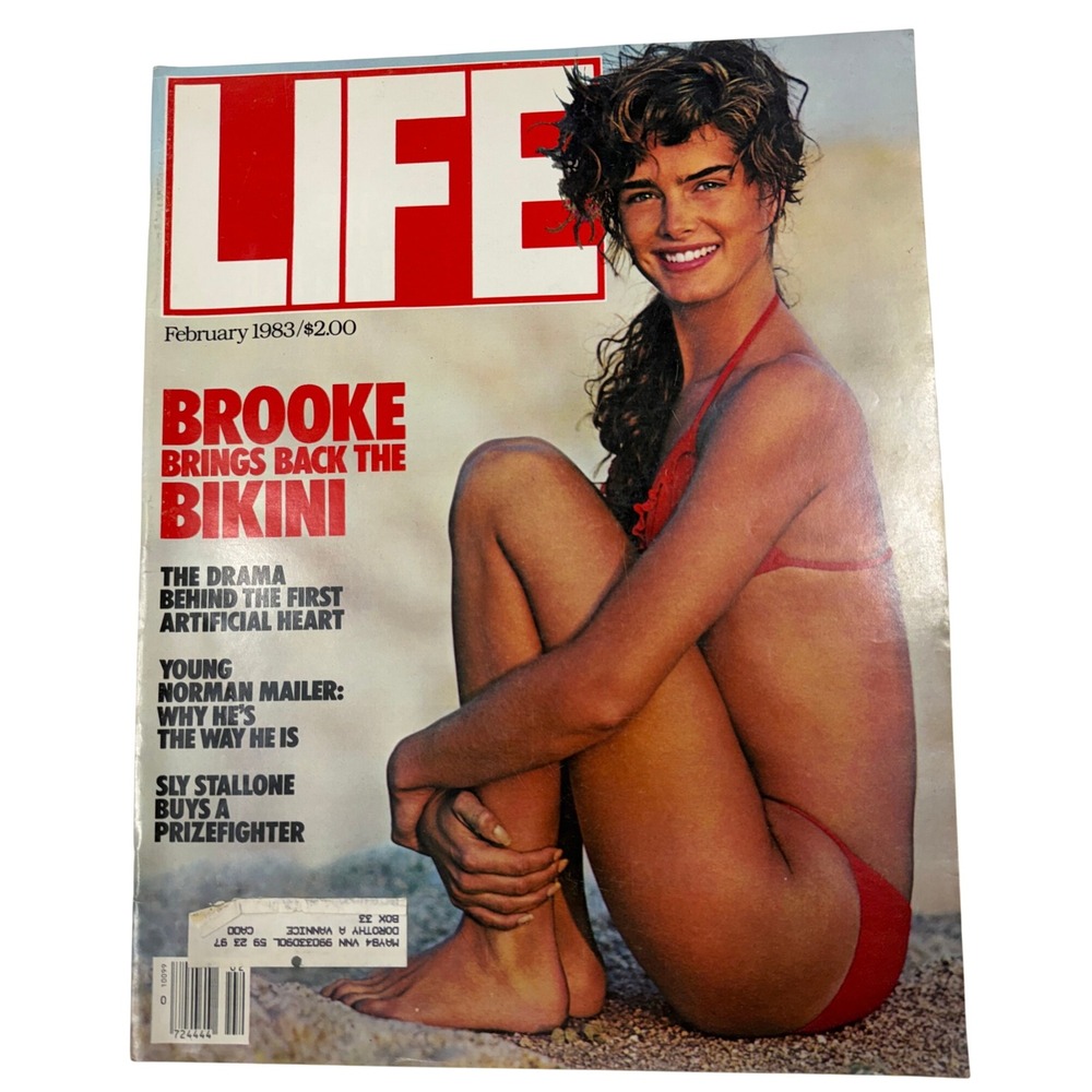 Vintage LIFE Magazine February 1983 Brooke Shields Bikini Cover Stallone Mailer